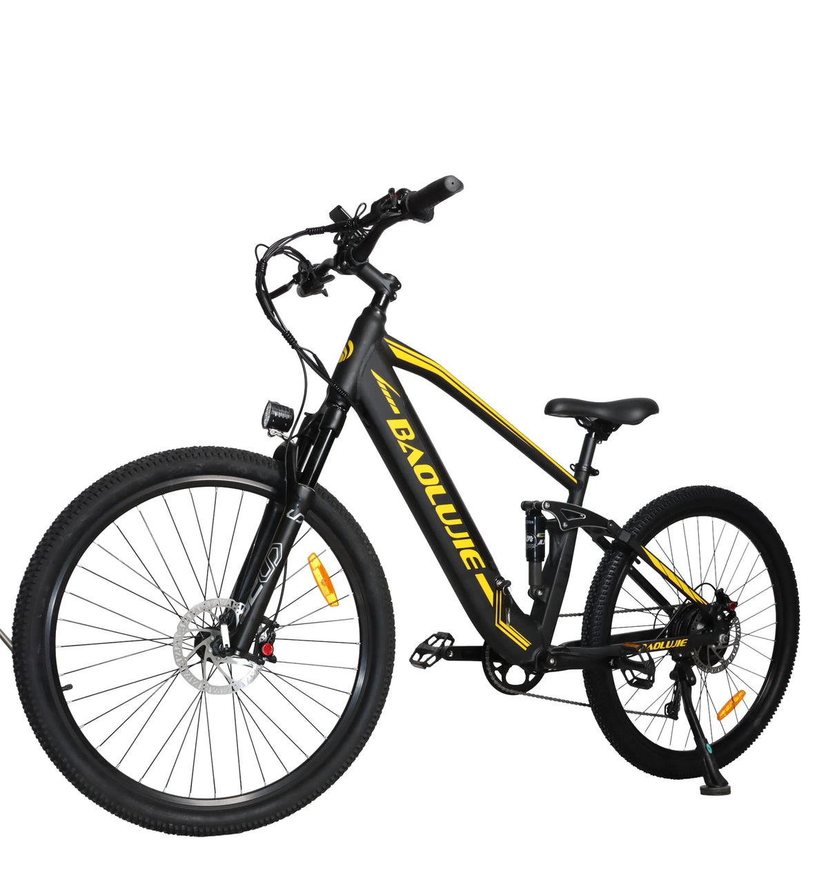 Bicicleta de montaña eléctrica BAOLUJIE S9, 750W (pico de 1500W), e-bike con neumáticos anchos de 29", batería de 48V 14AH, 45-55 km, frenos de disco hidráulicos + horquilla con suspensión de aire, e-bike urbana para adultos todoterreno