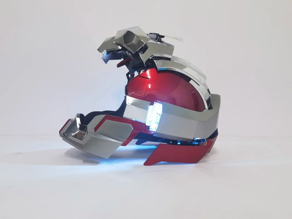 Casco de Iron Man Mark 17 con Control Remoto en Chino-Inglés, Máscara Mecánica con Activación por Voz de Jarvis para Coleccionistas
