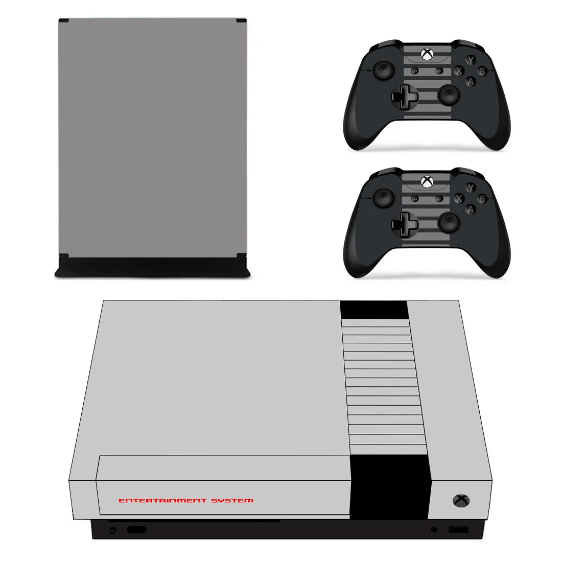 Personalización, diseño personalizado, vinilos adhesivos para cubrir completamente la consola y el mando de Xbox One X