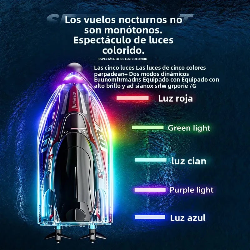 Nuevo barco de carreras a control remoto S25 de 2.4 GHz, juguete de lancha rápida de alta velocidad con motor sin escobillas, regalo para adultos, niños y adolescentes