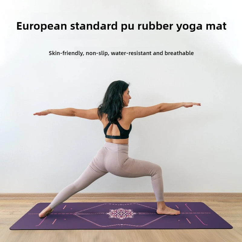 Lezyan, lo más nuevo, estera de Yoga de goma Natural de PU antideslizante, agarre grueso para absorción de sudor, ejercicio, absorción de impacto, entrenamiento, Fitness, gimnasio