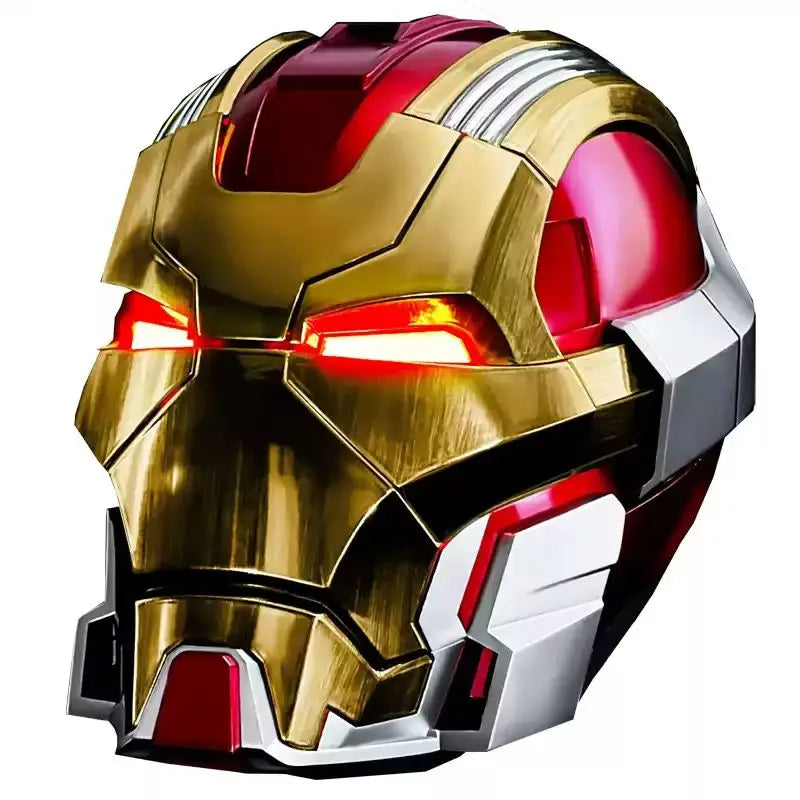 Casco de Iron Man Mk17, Juguete Eléctrico con Control por Voz de Jarvis, Apertura y Cierre Automático, Máscara Coleccionable, Regalo