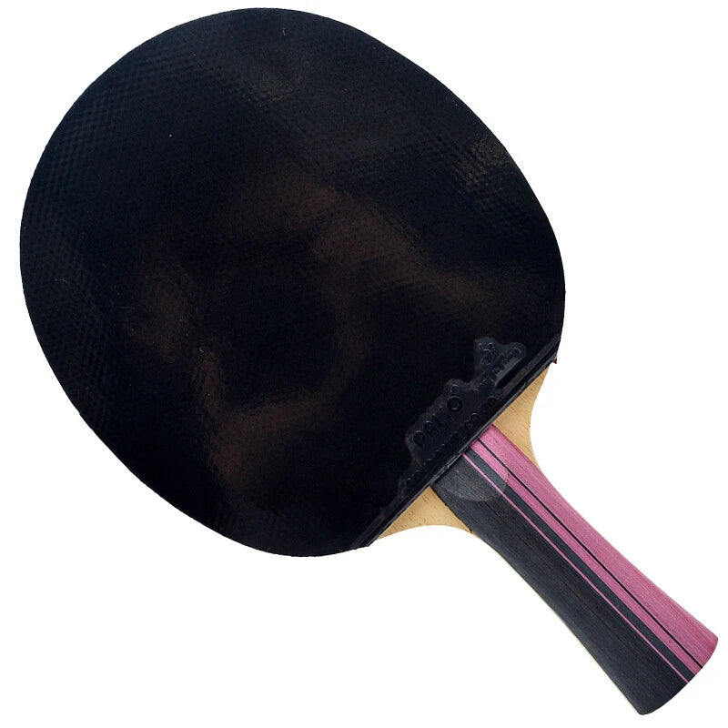 Raqueta de tenis de mesa de carbono Original PALIO de 3 estrellas con lazo de goma CJ8000 palo de Ping Pong de ataque giratorio ofensivo con bolsa