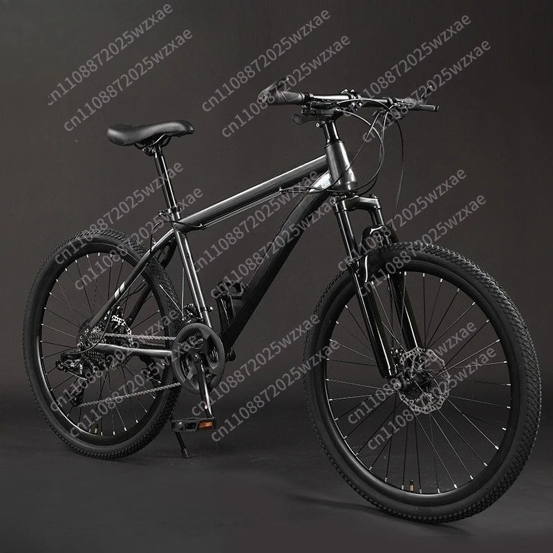 Bicicleta de montaña de acero al carbono, bicicleta de carretera de velocidad variable para hombre y mujer