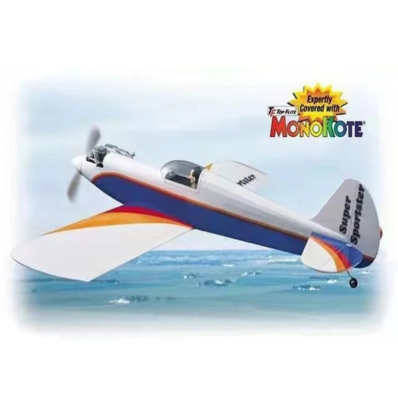 Avión RC Great Planes Super Sportster 40 ARF de Ala Baja, Avión Deportivo de Madera Preensamblado para Pilotos Principiantes