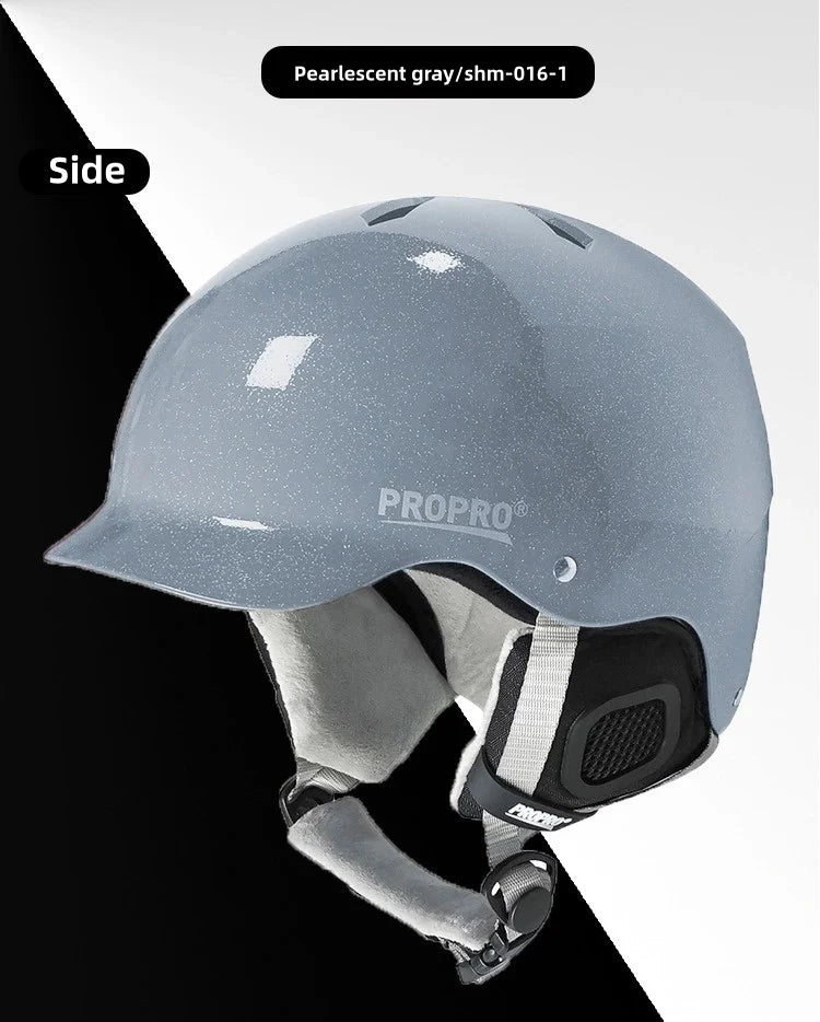Casco de Esquí Ligero PROPRO con Seguridad Integrada, Casco de Esquí y Snowboard de Invierno Certificado, Casco de Esquí para Motocicleta para Hombre y Mujer