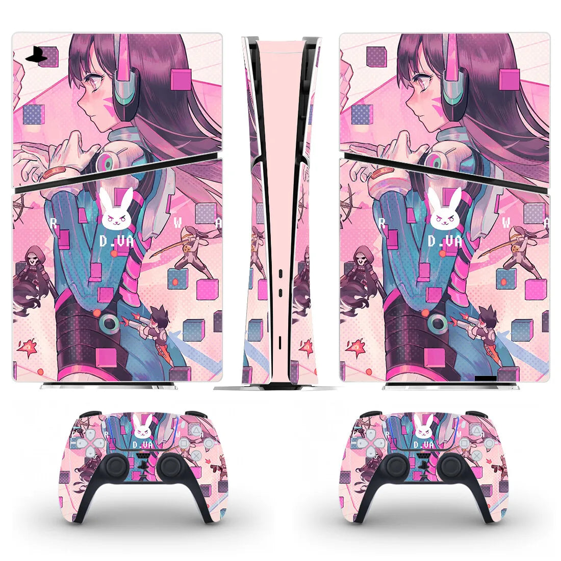 New Game PS5 Slim Digital Skin Sticker Decal Cover for Console and 2 Controllers PS5 Slim Sticker Vinyl