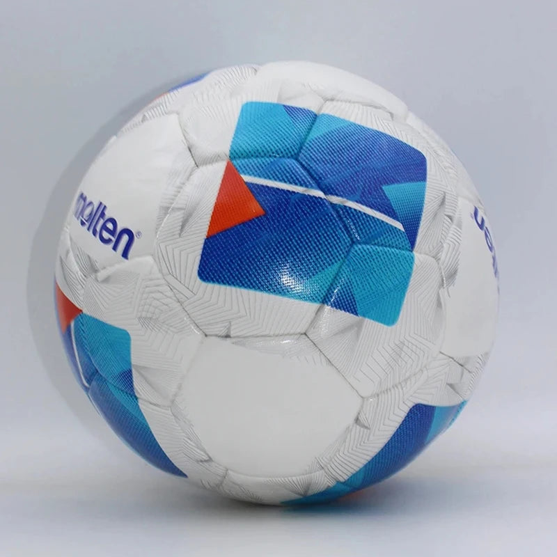 Pelotas de fútbol fundidas, talla oficial 5, talla 4, PVC, resistente al desgaste, cosidas a mano, competición de fútbol al aire libre, partido de entrenamiento