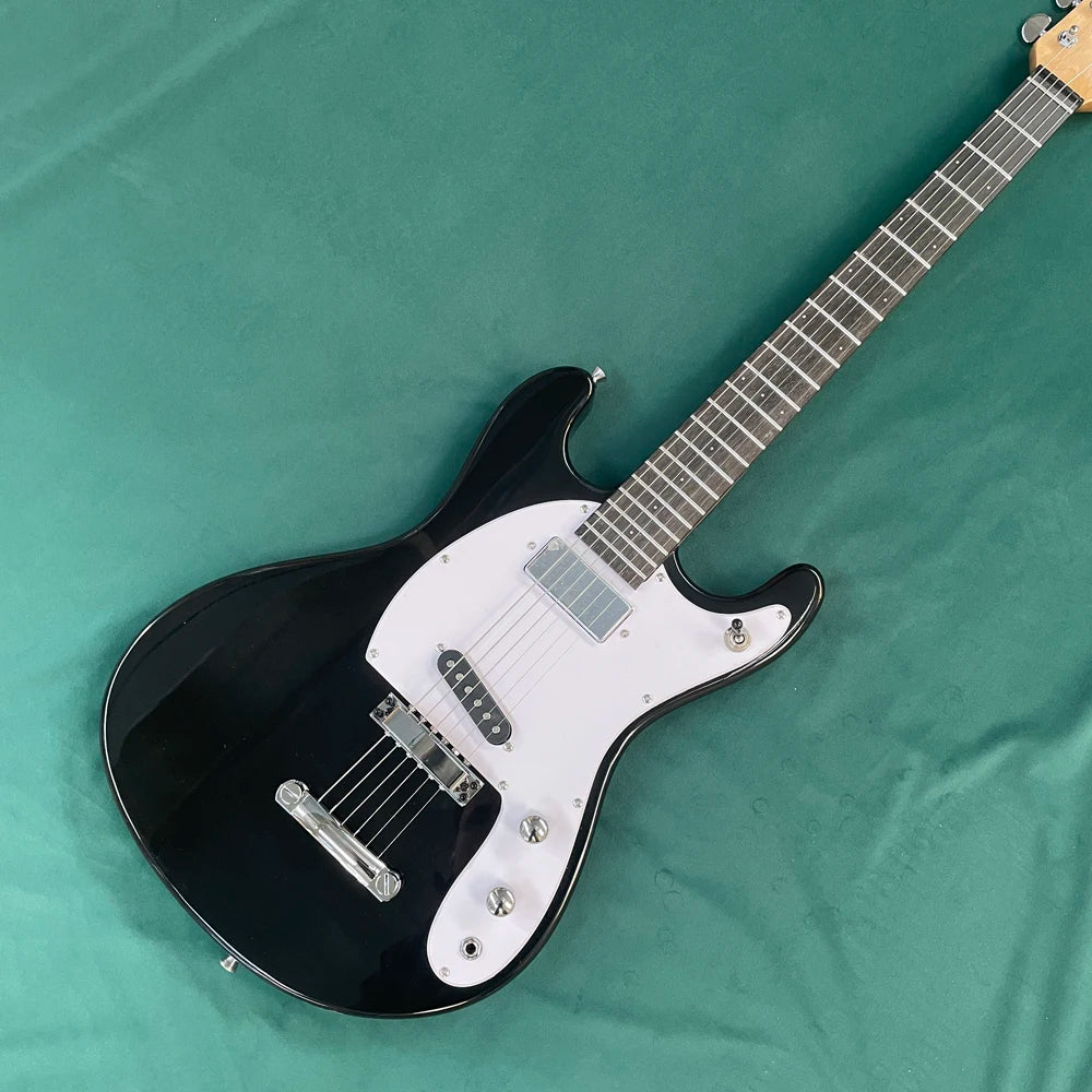 Guitarra eléctrica de 6 cuerdas, con headstock de arce y pastillas de doble bobina, sonido potente, guitarra eléctrica de 22 trastes