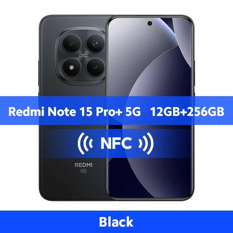 Global Version Xiaomi Redmi Note 15 Pro Plus 5G Smartphone Snapdragon 7s Gen 4 NFC 6500mAh 100W 6.83" CrystalRes AMOLED Display No Charger