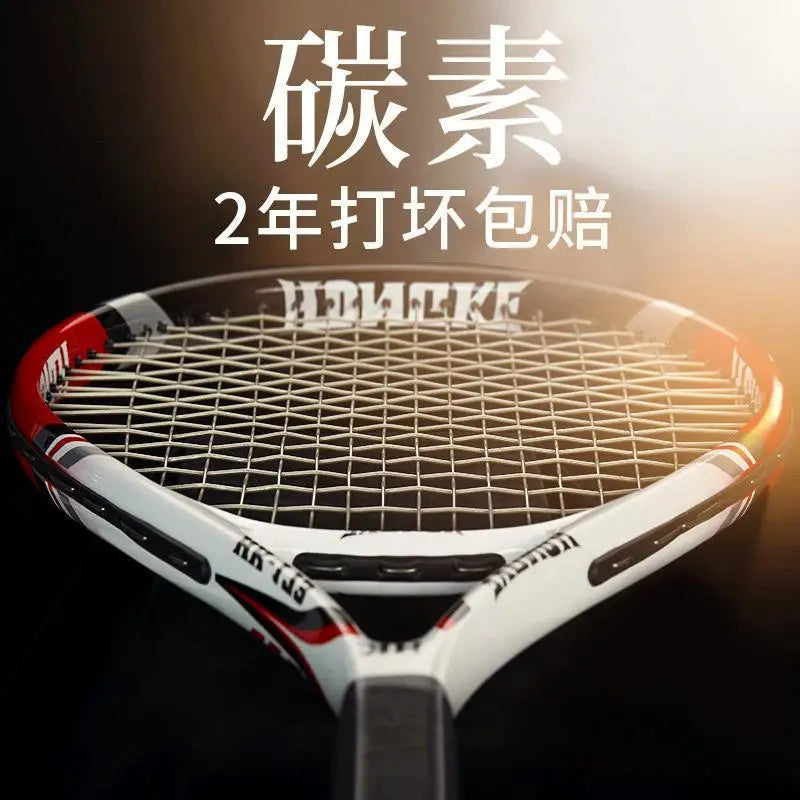 Raqueta de Tenis de Fibra de Carbono Compuesta para Principiantes, Amateurs, de Entrada, Individual y Doble, Set de Raquetas de Tenis
