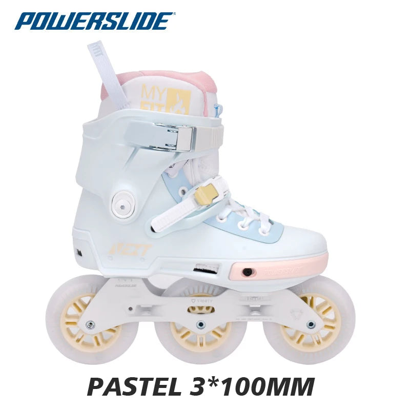 Patines Powerslide NEXT Trinity de 3 Ruedas para Adultos, Patines FSK para Patinaje en Calle, Patines en Línea Profesionales