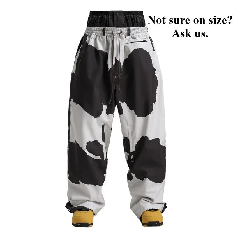 Pantalones de Nieve Impermeables GSOU SNOW, Pantalones de Snowboard Transpirables con Cintura Holgada para Exteriores, Pantalones Profesionales para Hombre y Mujer, Stride 2026, Novedad