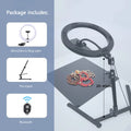 Vídeo Youtube anillo de luz de relleno lámpara Live COOK 26CM fotografía iluminación teléfono Ringlight trípode soporte foto Led Selfie remoto