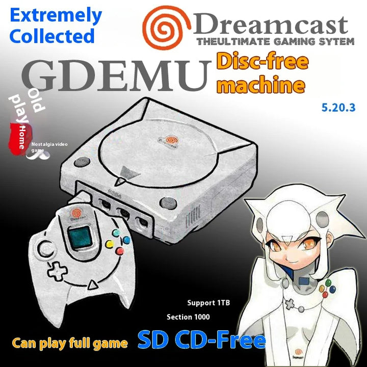 Máquina de juego Dreamcast Dc 128g 64g 32g Gdemu Retro Dreamcast Dc consola de juegos disco duro juegos personalizados para consola juego Hdd