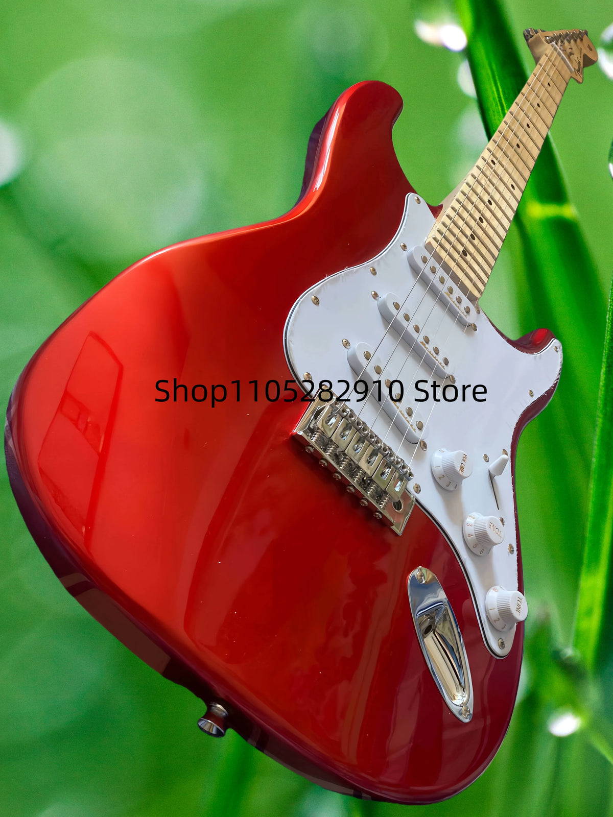 (Entrega en 25-35 días) En stock Guitarra eléctrica con cuerpo personalizado de caoba 05