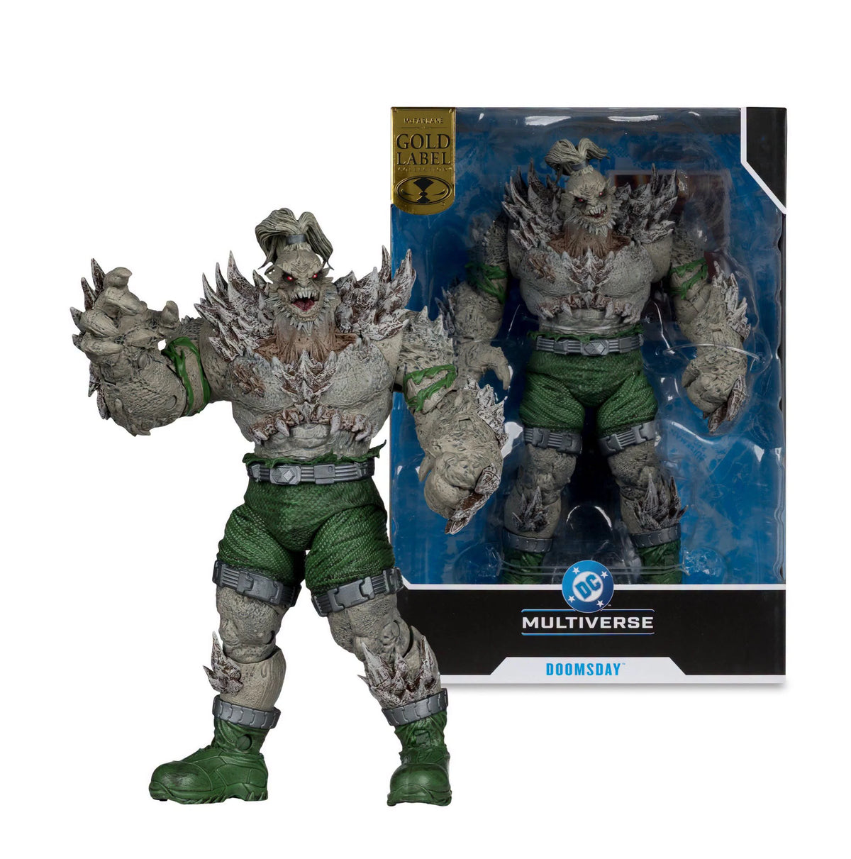 McFarlane Toys DC Collector Doomsday Death Of Superman/Bane Gold Label Megafig Wv12 Figura de Acción Modelo de Garaje