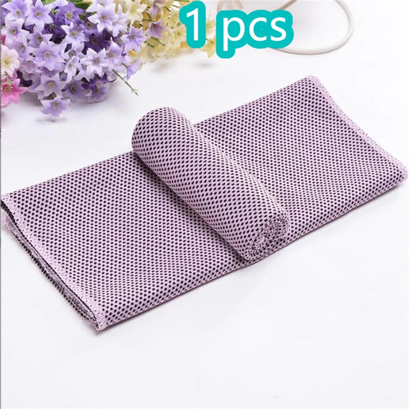 Toalla refrescante de microfibra de alivio instantáneo, toallas frescas, envoltura para el cuello, trapos fríos para deportes, Fitness, Camping y ciclismo, 1-10 Uds.