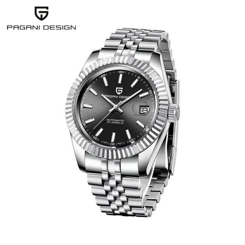 Reloj para hombre PAGANI DESIGN PD1645, movimiento automático, resistente al agua 100M, acero inoxidable, cristal de zafiro, reloj deportivo y de negocios