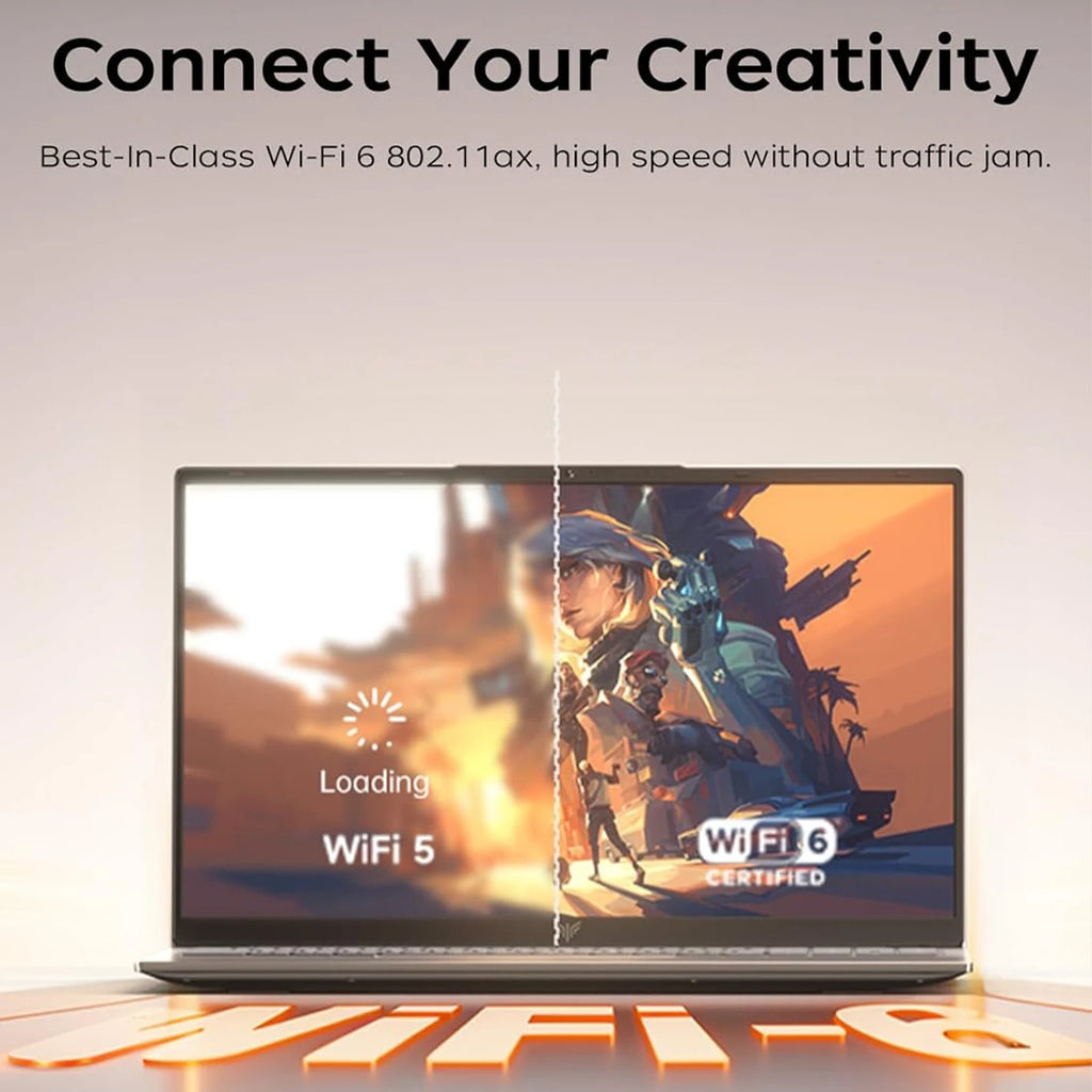 Ordenador portátil para juegos KAMRUI LX15PRO AMD Ryzen 5 7430U, 15,6 pulgadas FHD LPS, 16 GB DDR4, 512 GB SSD M.2, Windows 11 Pro, giro de 180°, Wifi6, BT5, portátil para oficina