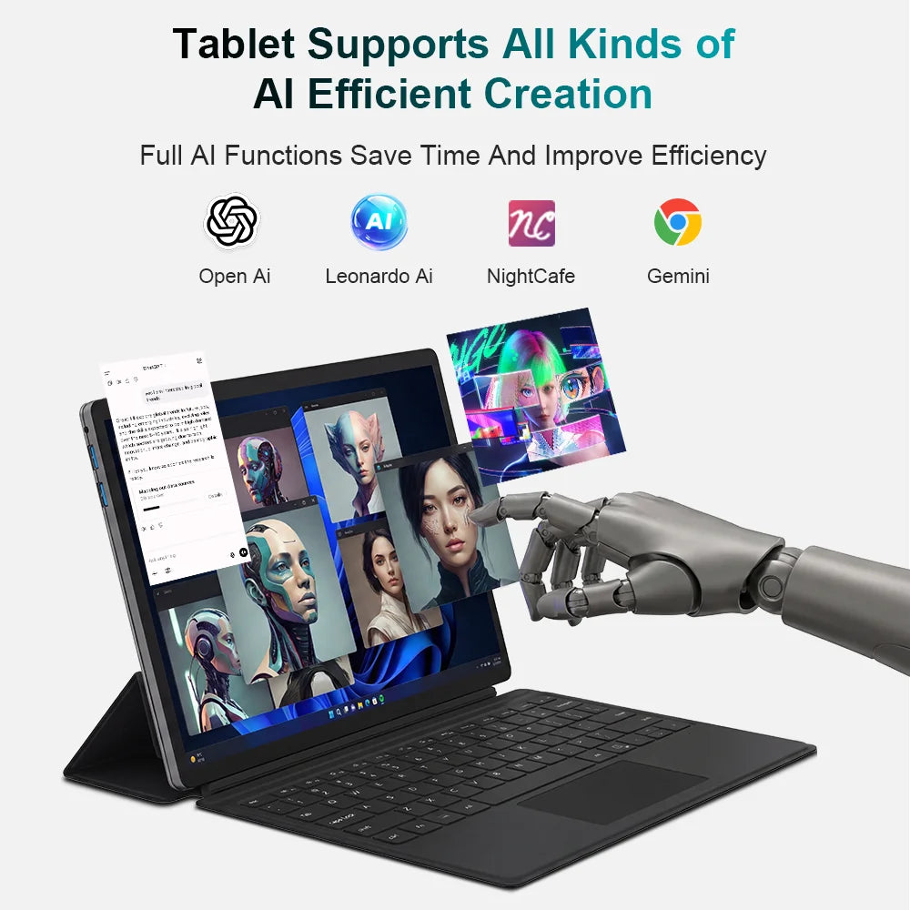 Ninkear S13 Neo 2-in-1 Tablet Pc 13" 3K 3000X2000 Ips Intel N150 12Gb Lpddr5 512Gb Ssd Windows 11 Laptop with Magnetic Keyboard Stylus 6000Mah
