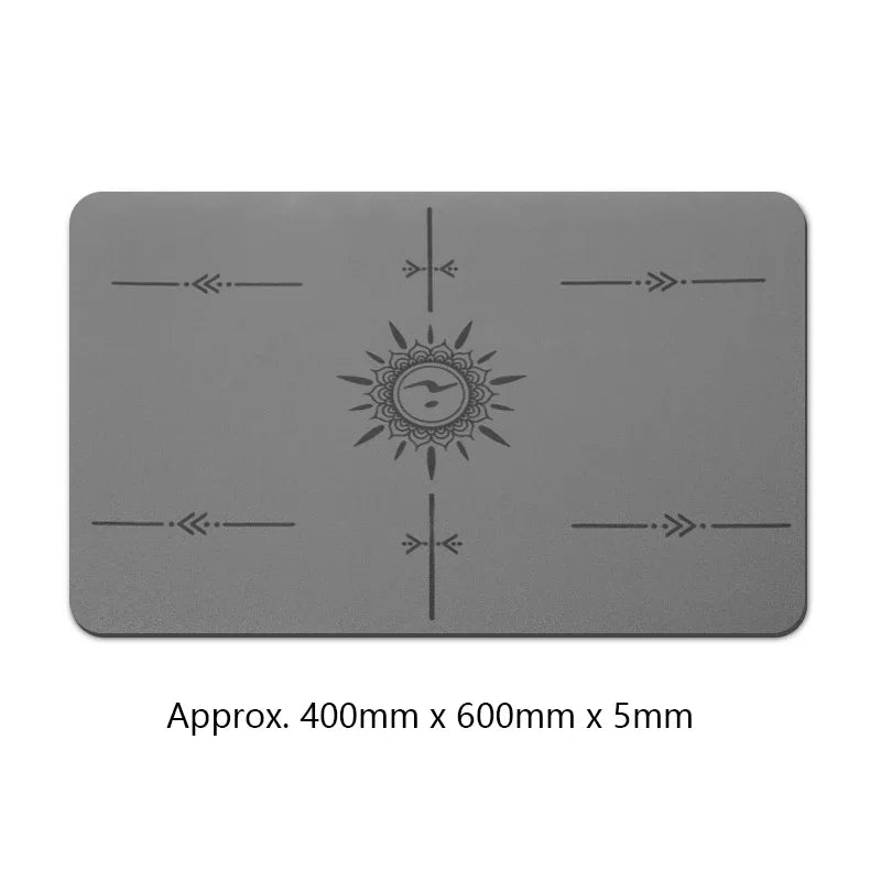 Mini estera de soporte plana, estera de Yoga de goma de poliuretano antideslizante, 40X60CM, estera de Fitness de rodilla de equilibrio invertido, espesor de 5mm