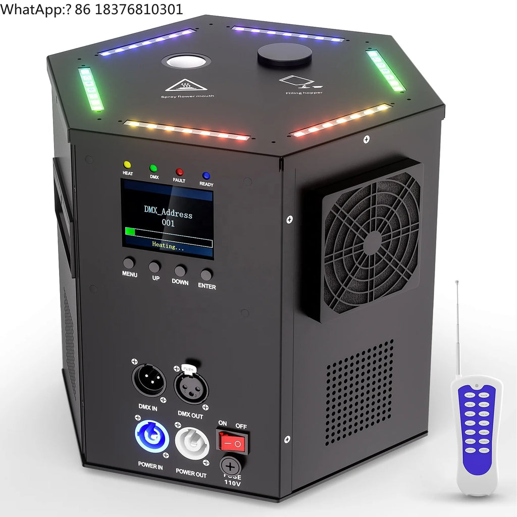 Nueva Máquina de Chispas Frías RGB de 700W con Control Remoto DMX, Equipo de Escenario con Efecto Especial de Fuegos Artificiales para DJ, Bodas, Eventos y Fiestas