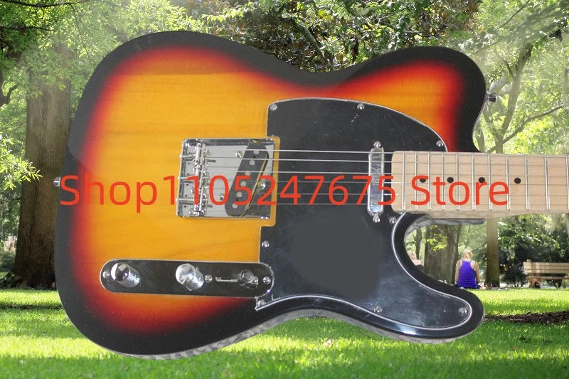 (Entrega en 25-35 días) En stock Guitarra eléctrica con cuerpo personalizado de caoba 05