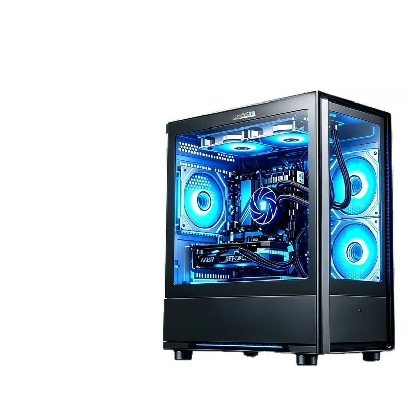 Computadora de escritorio para juegos de e-sports, con procesador i5 12400F, tarjeta gráfica RTX3060 y todos los componentes necesarios para su montaje.