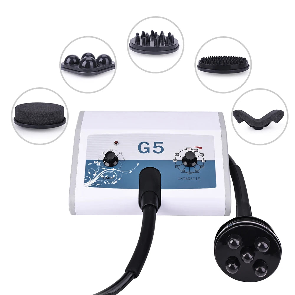 Nueva máquina masajeadora corporal vibratoria G5, quemador de grasa con vibración de alta frecuencia, dispositivo para perder peso, vibrador para dar forma a la celulitis