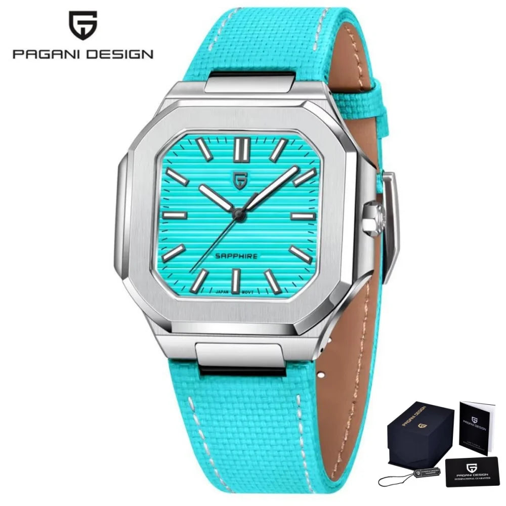 2026 Nuevo Reloj de Cuarzo para Hombre PAGANI DESIGN de Primera Marca, Reloj de Negocios de Lujo con Cristal de Zafiro con Revestimiento AR, Reloj Luminoso con Movimiento Japonés VH31