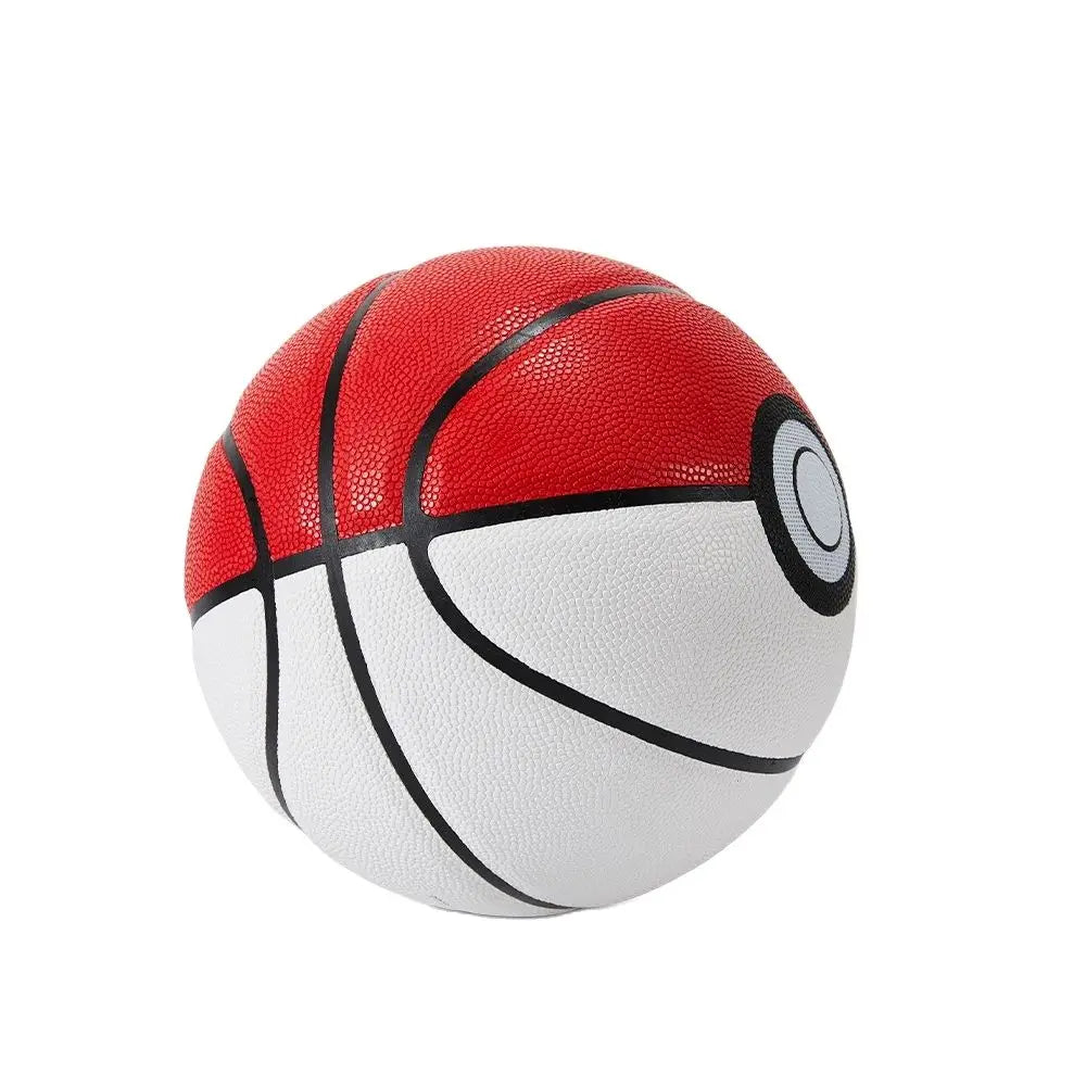 Baloncesto de PU rojo blanco de alta calidad, tamaño oficial 7, baloncesto profesional con 4 capas, pelota duradera para interiores y exteriores