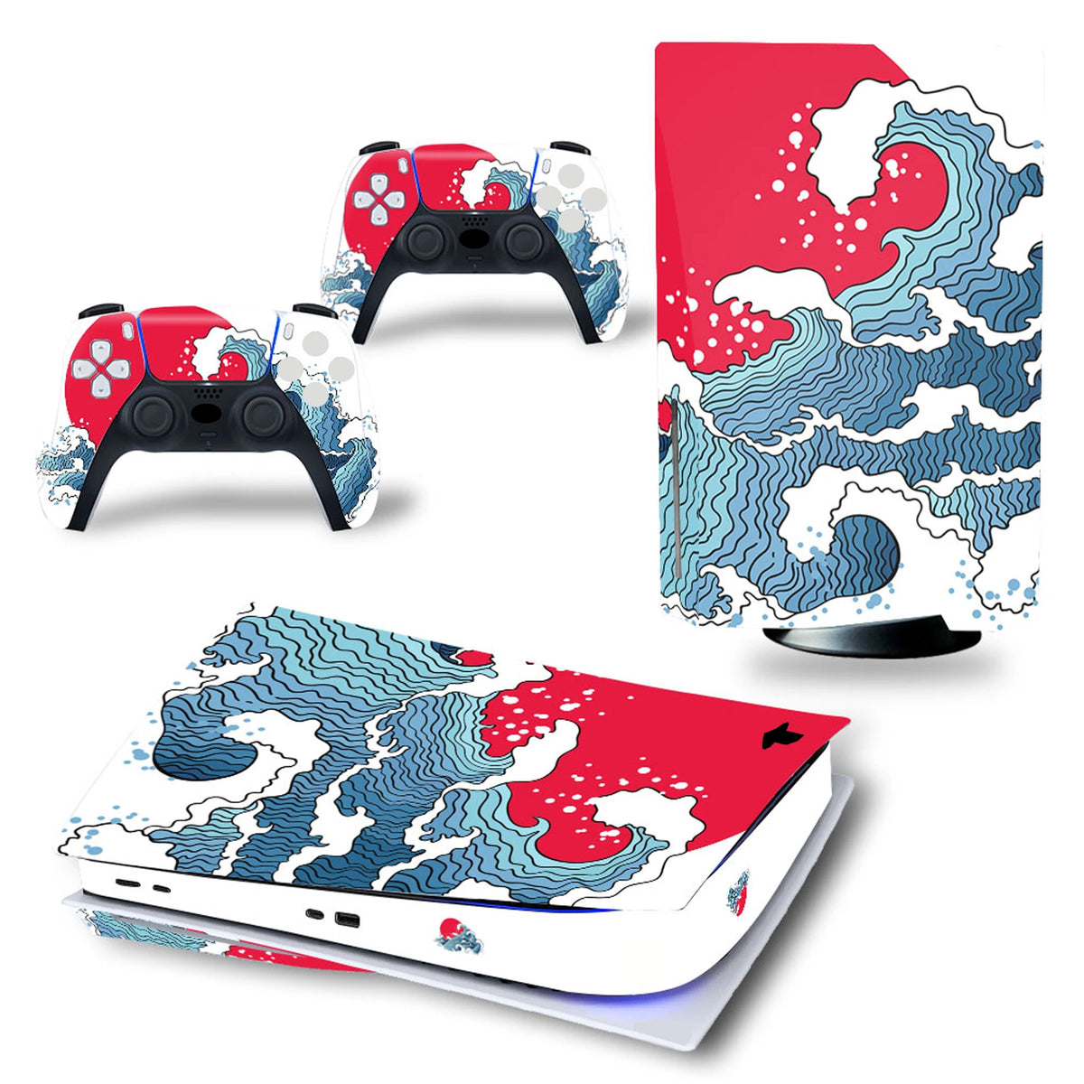 Vinilo para PS5 con lector, diseño Sea Waves