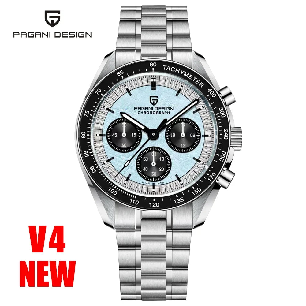 Relojes para hombre PAGANI DESIGN AK Project Mars 2026, reloj de cuarzo de lujo para hombre, cronógrafo deportivo con cristal de zafiro AR, fecha automática