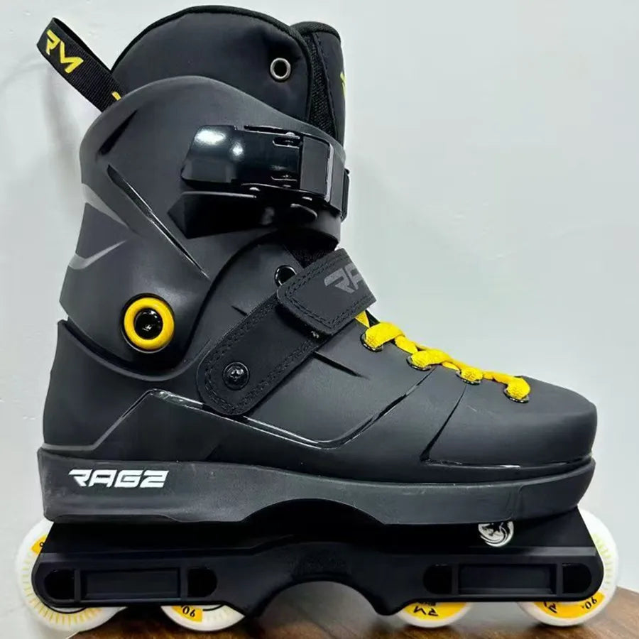 Patines Agresivos Profesionales, Patines en Línea Ultraligeros para Hombre y Mujer, Equipo de Patinaje Urbano Duradero con Ajuste Cómodo