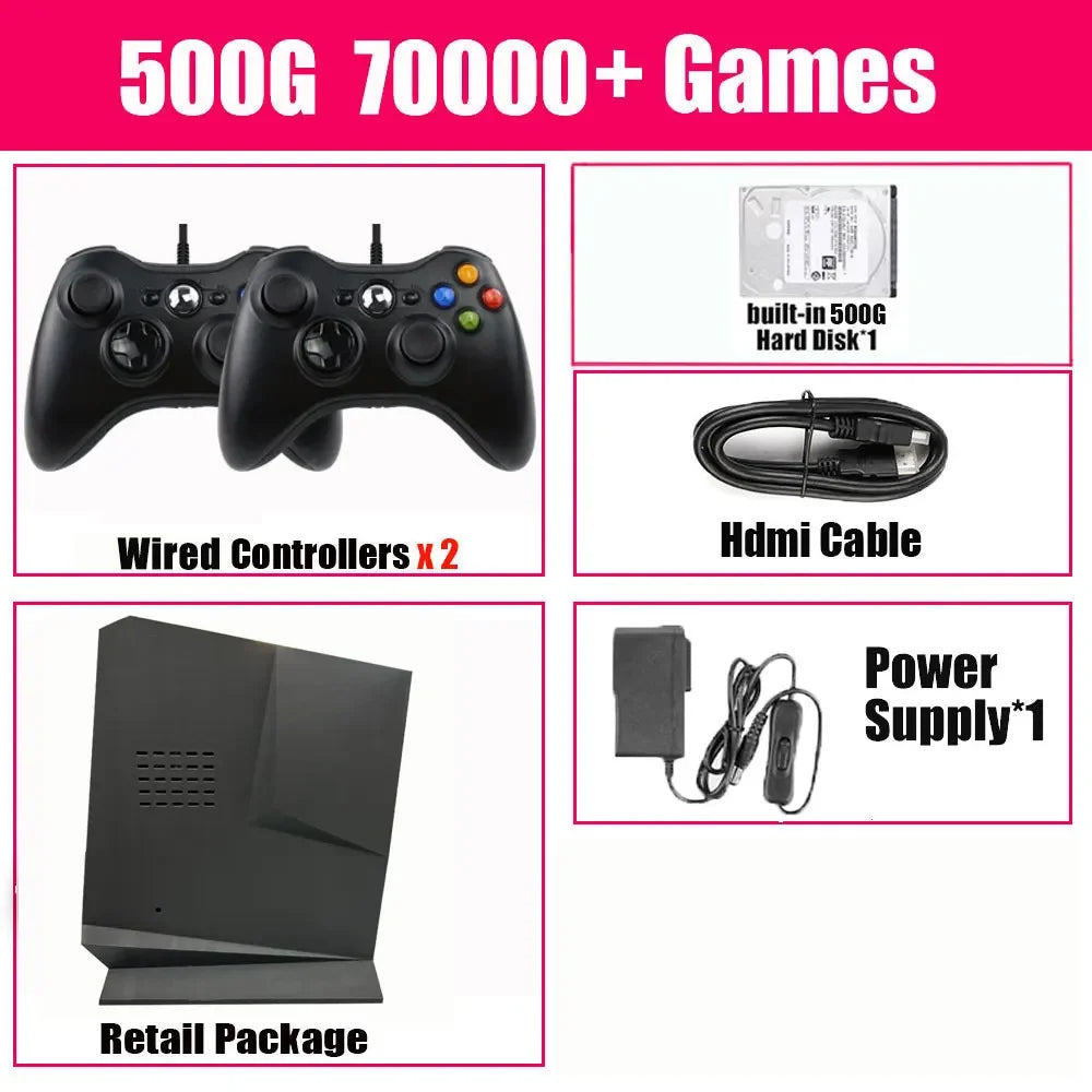 Batocera and Windows 11 Retro Game Box G3 Pro with 16GB RAM and 2/4TB HDD, featuring over 99,999 games. Compatible with PS2, PS3