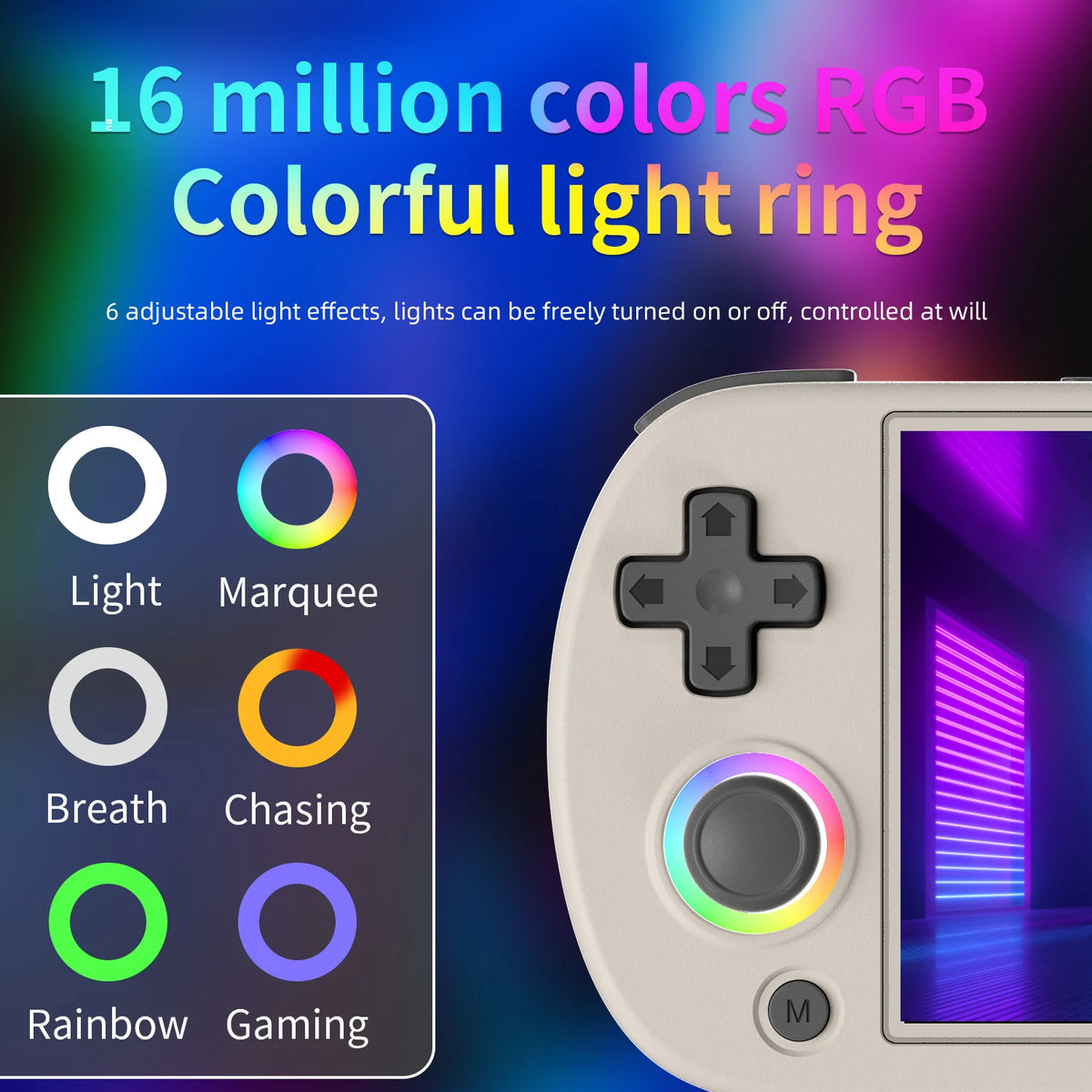 Anbernic RG40XX H 4.0” Video Game Console Retro Gaming Player 64G Preloaded 5000+ Games Portable Linux 64-bit System RG40XXH