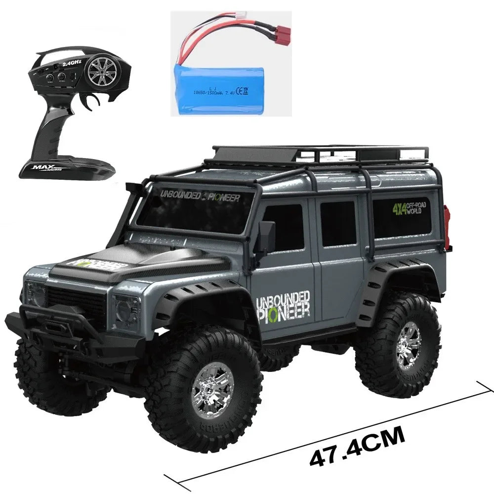 Coche RC de simulación de alta velocidad con control inalámbrico eléctrico, escala 1:10, 2.4G, 4WD, con amortiguadores, vehículo todoterreno.