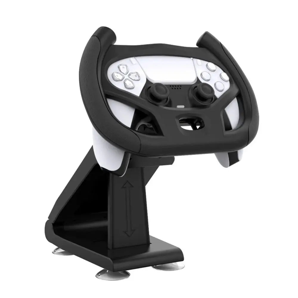 Nuevo volante de juegos multieje, soporte profesional y duradero para mando de juegos, accesorios de juego con ventosa de ABS para Sony PS5