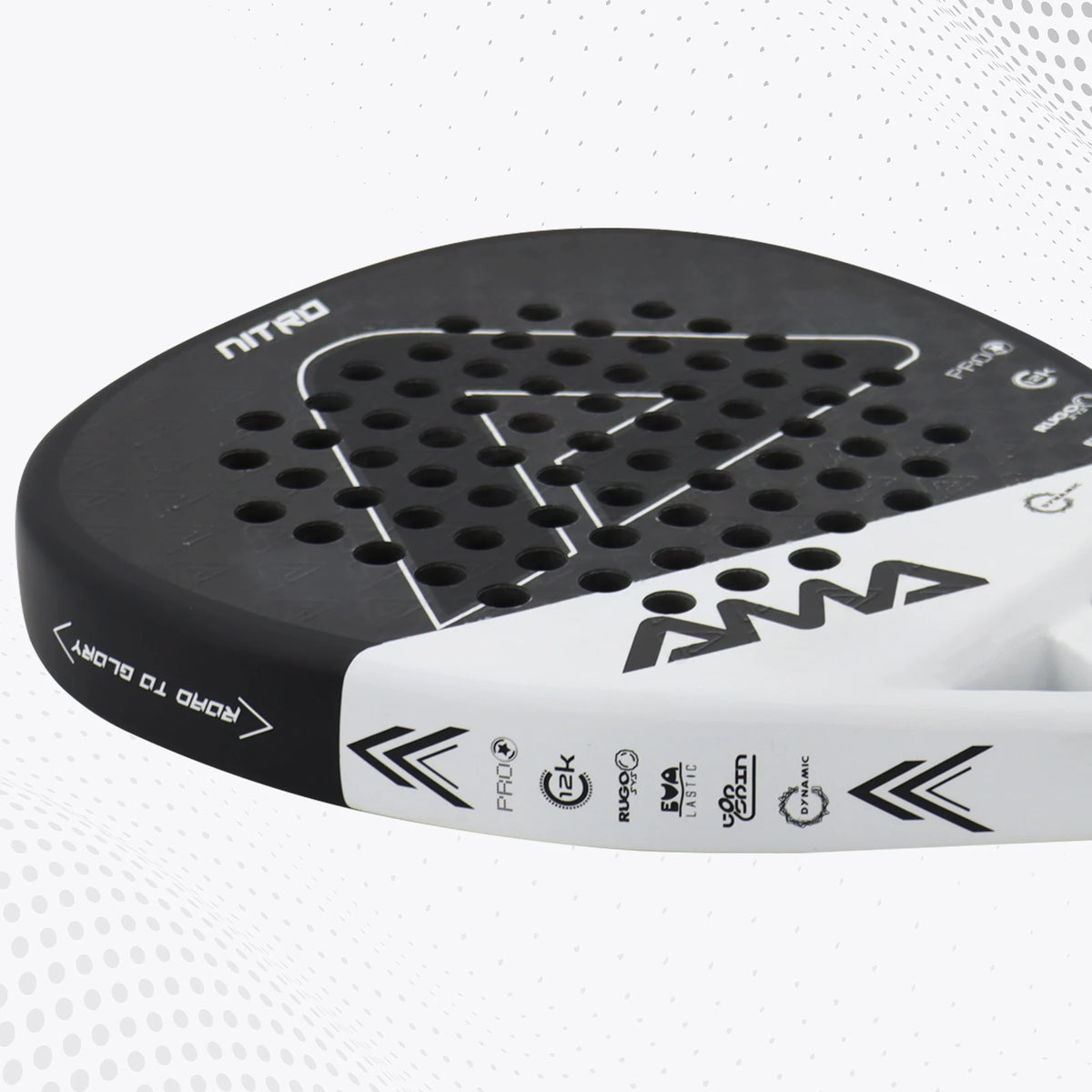 Raqueta de Padel de tenis AMASport, superficie de fibra de carbono de 12K con memoria EVA, espuma flexible, núcleo, punto de equilibrio, potencia y Control