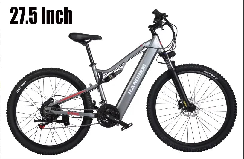 Bicicleta eléctrica YG90 con motor potente, batería de litio de 48V 17AH, sistema de frenos hidráulicos, bicicleta eléctrica de montaña todoterreno con neumáticos de 29 y 27.5 pulgadas