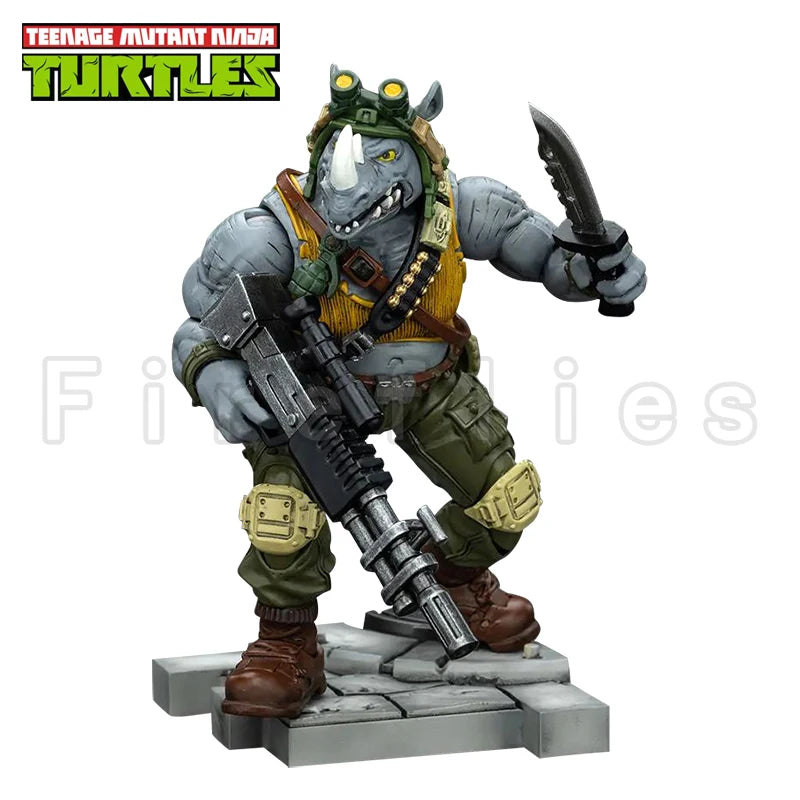 Figura de acción 1/18 JOYTOY Turtles Bebop Rocksteady Versión de relanzamiento Modelo de juguete de anime