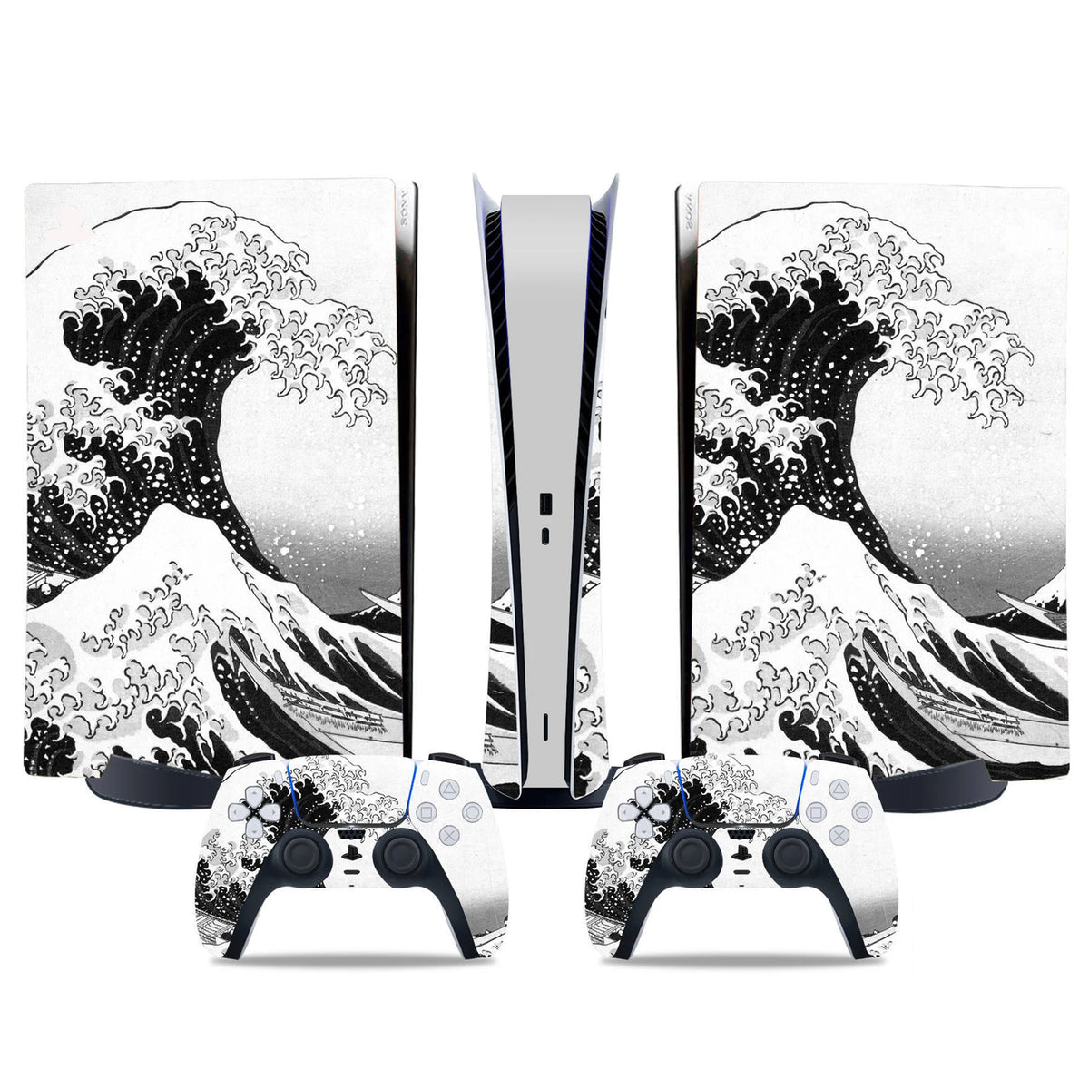 Adhesivo para consola PS5 Digital, cubierta protectora de vinilo para control de juego