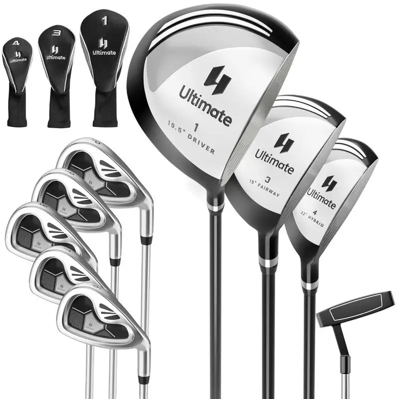 Juego Completo de 9 Palos de Golf para Hombre - Gris