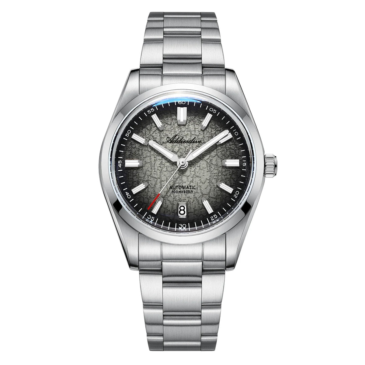 NUEVO Reloj ADDIESDIVE Degradado Rojo/Azul/Gris Automático Mecánico con Revestimiento AR AD2091 reloj hombre 100m Impermeable Luminoso