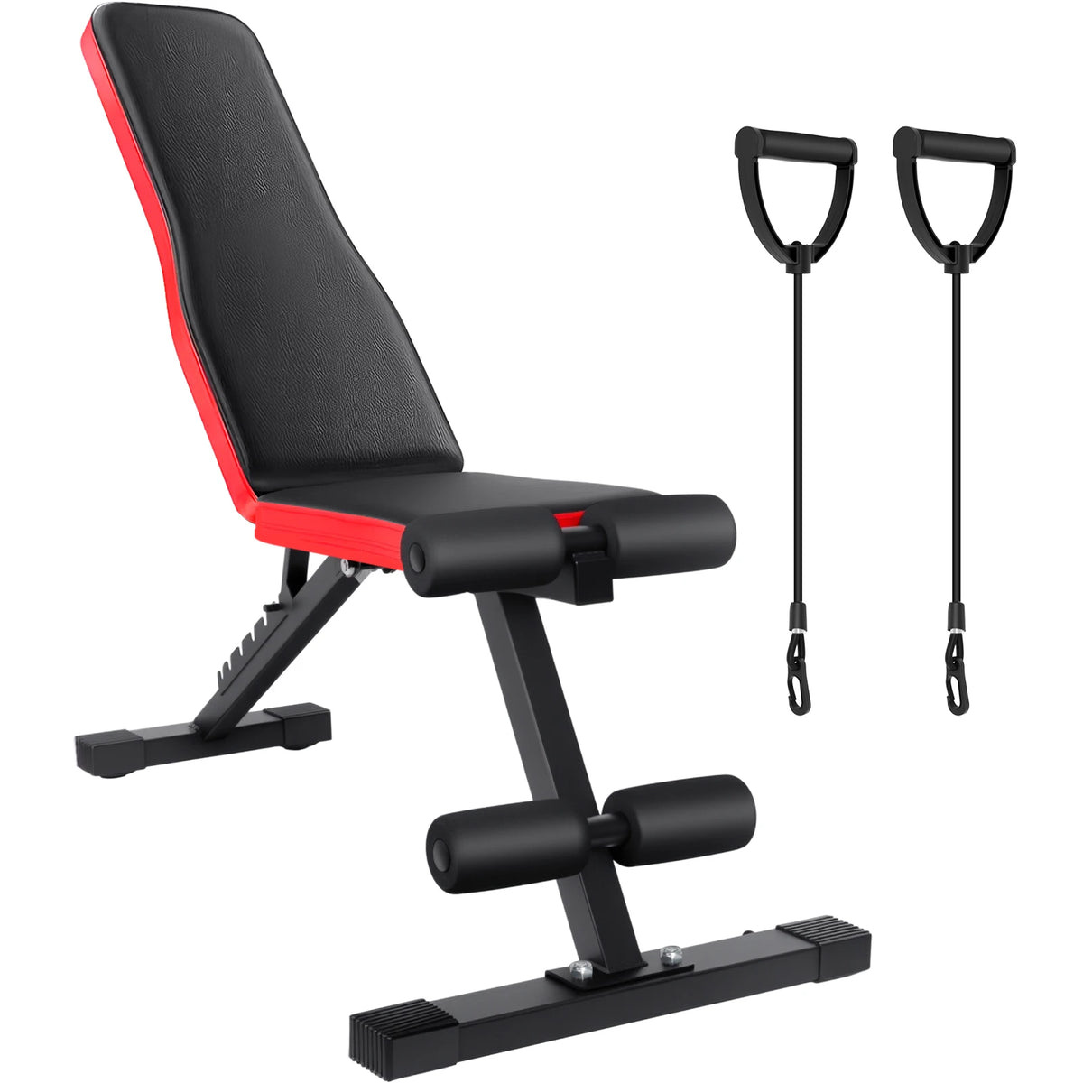 Banco de Ejercicios Plegable Ajustable en 7 Niveles, Banco Multifuncional para Mancuernas con Estructura de Acero Resistente, Banco de Pesas Ergonómico con Soporte para la Columna Vertebral para Entrenamiento de Fuerza de Cu