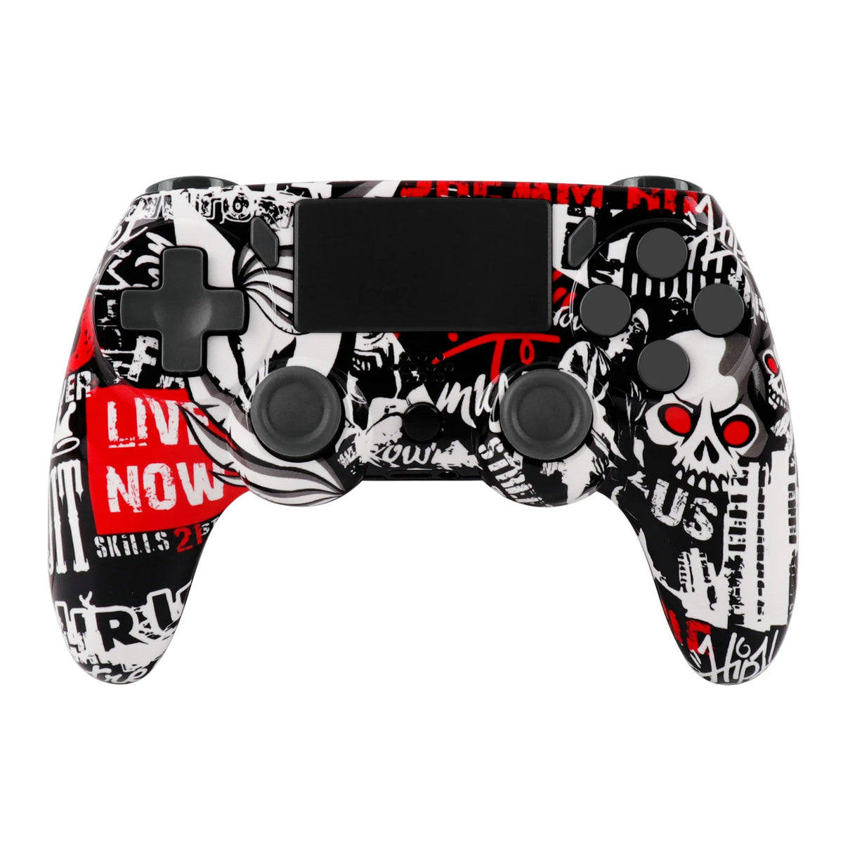 GAMINJA P47 Wireless Bluetooth Controller Gamepad With 6-axis Gyroscope PC Joystick Touchpad Dual Vibration For PS4 PC Wins 7 8