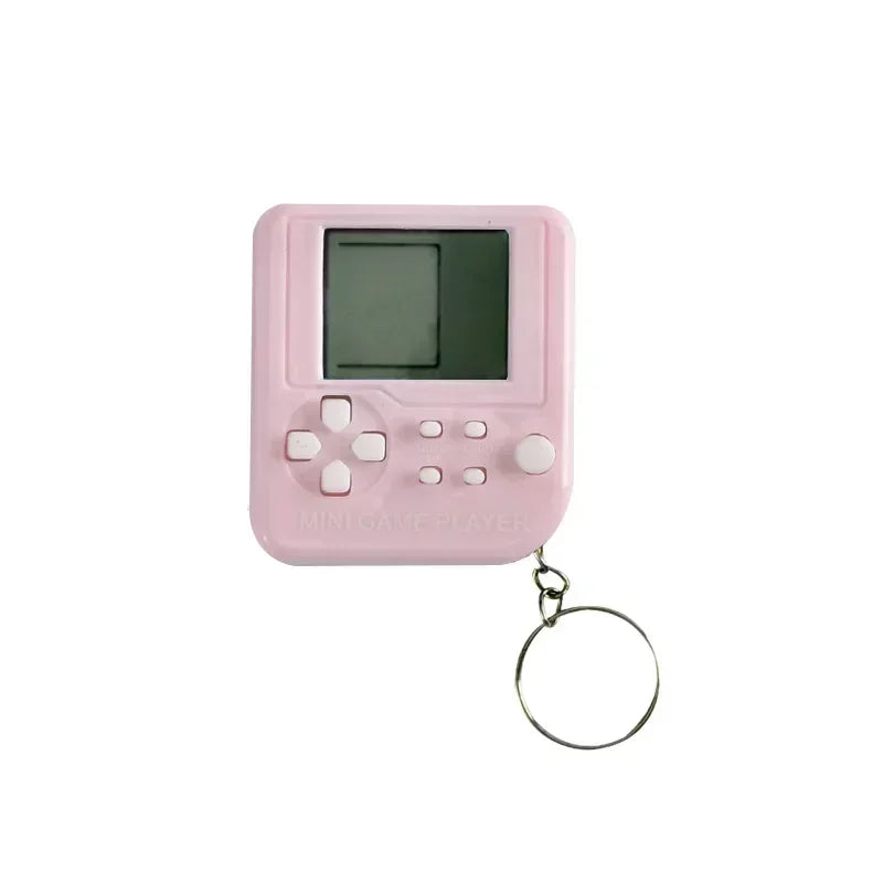 Mini llavero de bolsillo clásico portátil, anillo antipérdida, vídeo nostálgico Retro, máquina de consola de juegos, juguetes para niños, reproductor de juegos