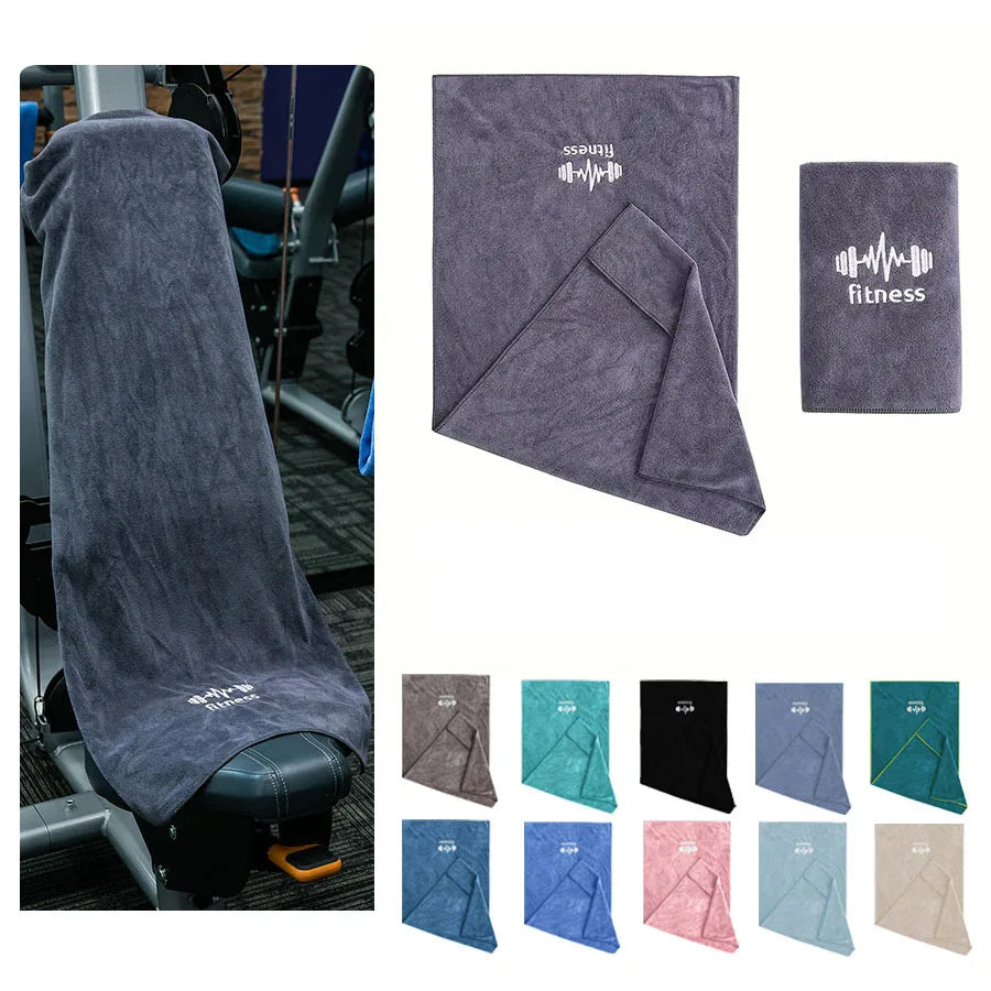 Toalla deportiva multifuncional de secado rápido, almohadilla para el sudor de gimnasio de microfibra, toalla de natación de secado rápido para Fitness, Yoga, piscina