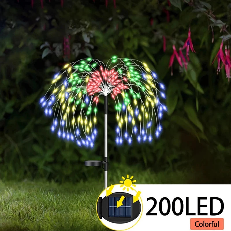 420LED Solar Landscape Lights Outdoor Waterproof Fairy Lights Decor for Outdoor Lawn Yard Balcony Path Solar Stake Lights